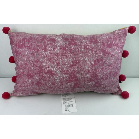 Allen +‎ Roth Indoor/Outdoor Pillows Set Of 2 Flamingo & Watermelon Colorful EUC - Picture 8 of 12